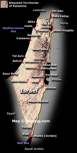 Israel Map 2008