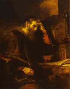 St. Paul in Prison by Rembrandt