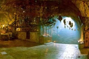 The place in Jerusalem from which the Blessed Mother was assumed into heaven