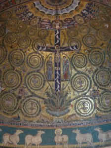 The apse mosaic of San Clemente