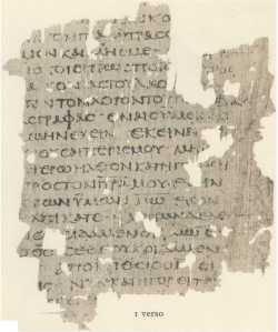 mark gospel manuscript fragment