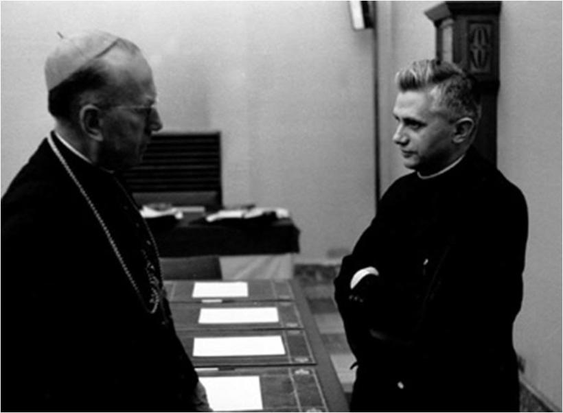 Card. Frings and Joseph Ratzinger