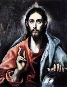 Christ blessing Savior World el Greco