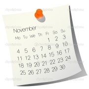 2013 November calendar