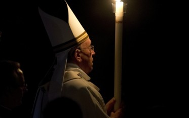 Pope Francis Easter candle